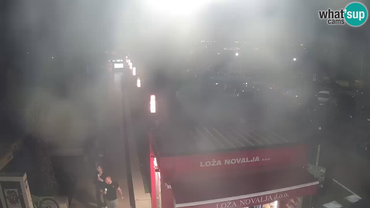 Camera en diecto Novalja – Obala Petra Krešimira IV