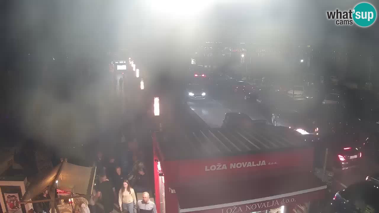 Web kamera Novalja – Obala Petra Krešimira IV
