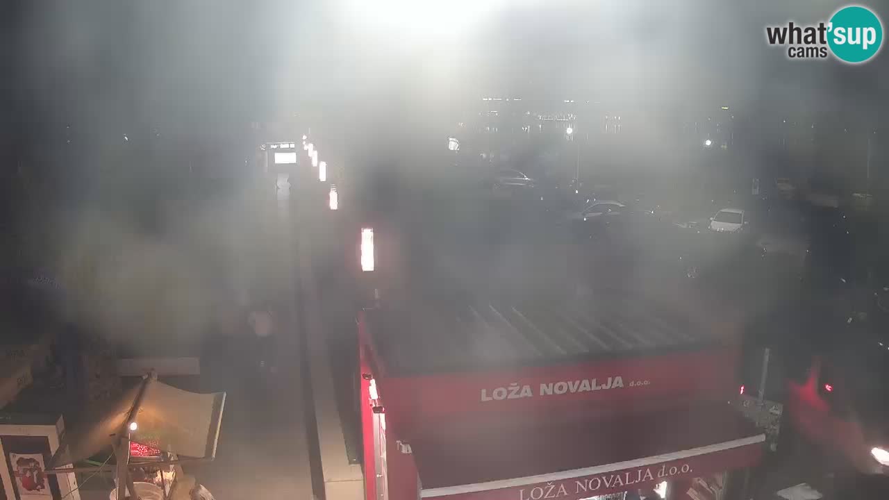 Camera en diecto Novalja – Obala Petra Krešimira IV