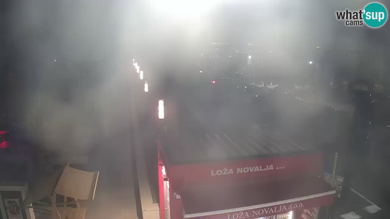 Web kamera Novalja – Obala Petra Krešimira IV