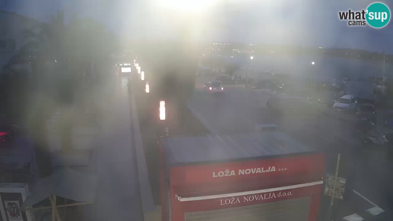 Camera en diecto Novalja – Obala Petra Krešimira IV
