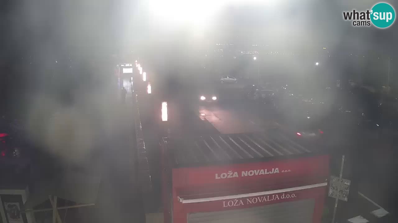 Spletna kamera Novalja – Obala Petra Krešimira IV