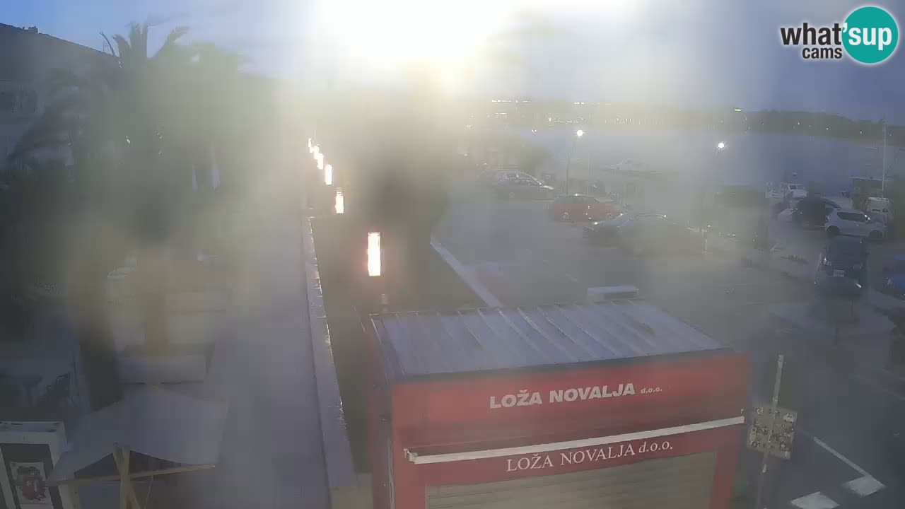 Spletna kamera Novalja – Obala Petra Krešimira IV