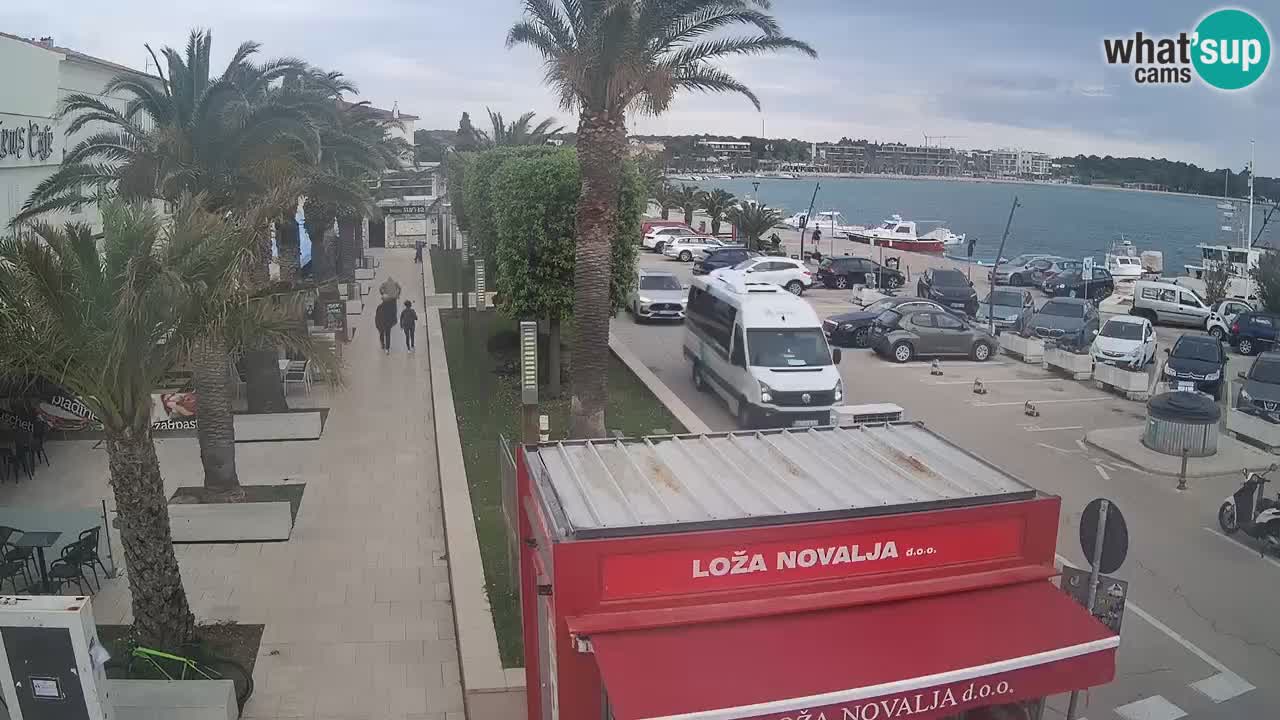 Spletna kamera Novalja – Obala Petra Krešimira IV