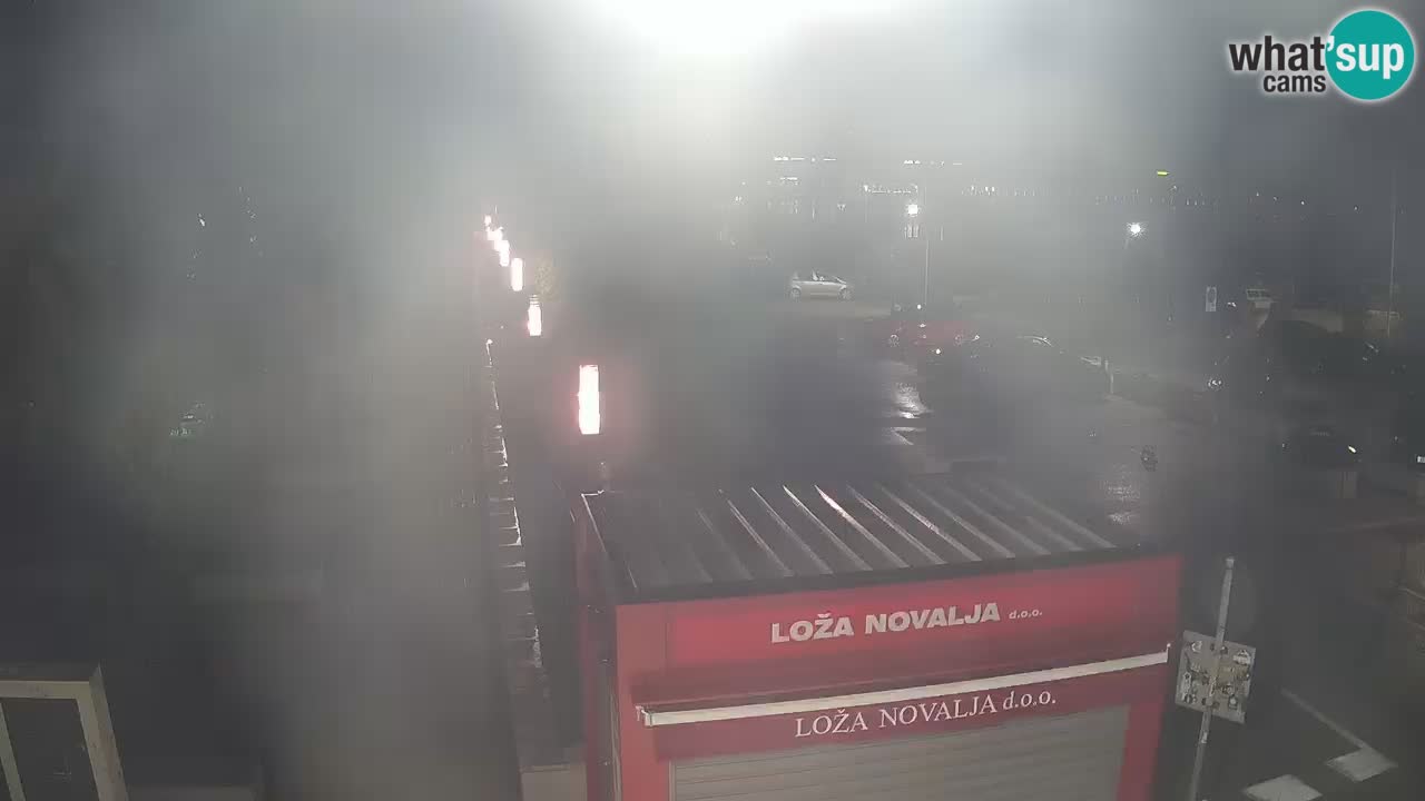 Spletna kamera Novalja – Obala Petra Krešimira IV