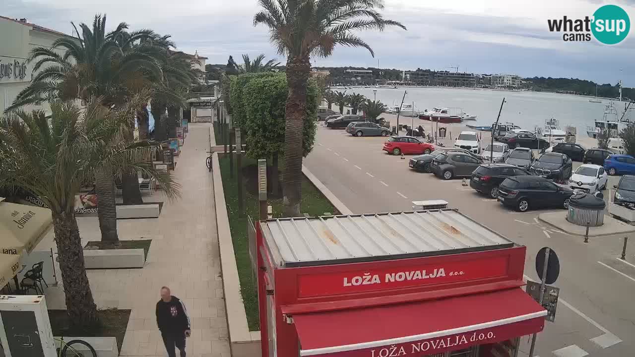 Spletna kamera Novalja – Obala Petra Krešimira IV