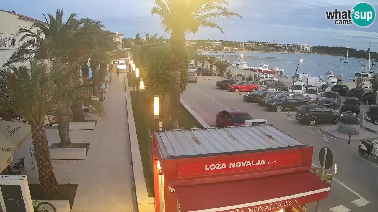 Spletna kamera Novalja – Obala Petra Krešimira IV