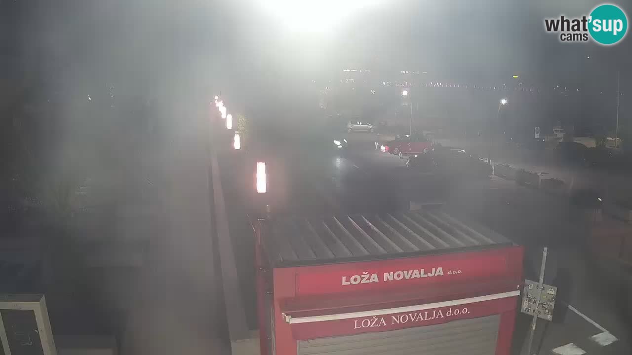 Spletna kamera Novalja – Obala Petra Krešimira IV