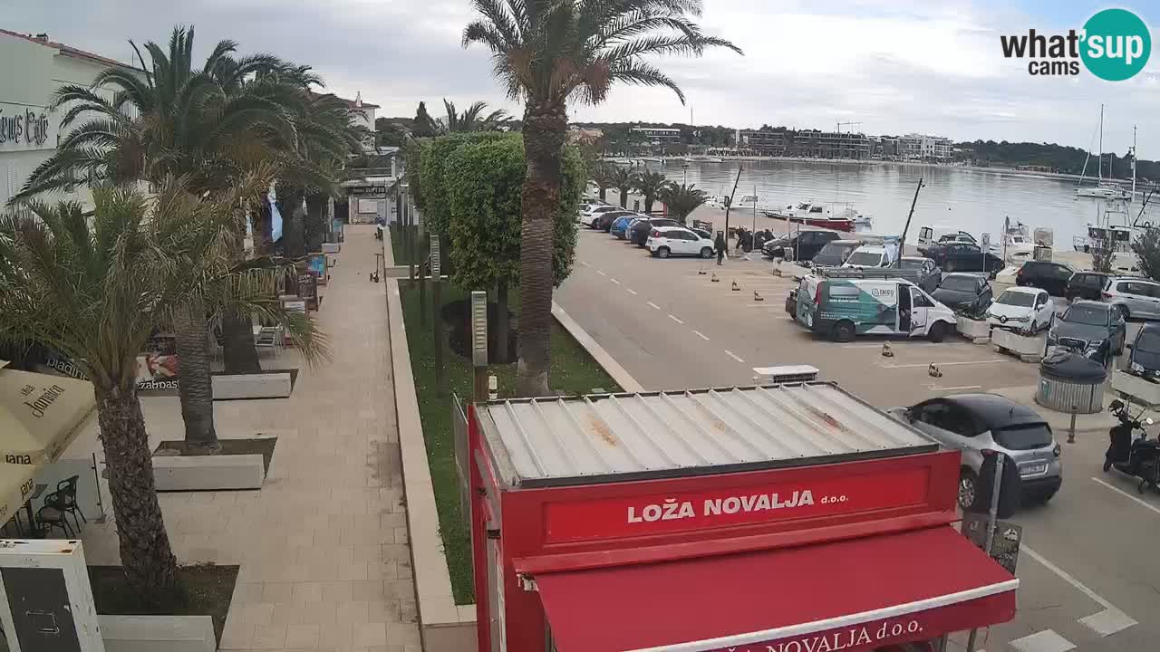 Spletna kamera Novalja – Obala Petra Krešimira IV