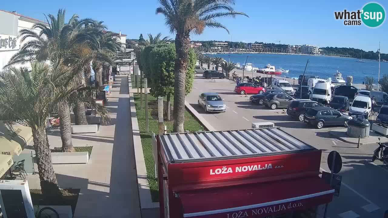 Spletna kamera Novalja – Obala Petra Krešimira IV