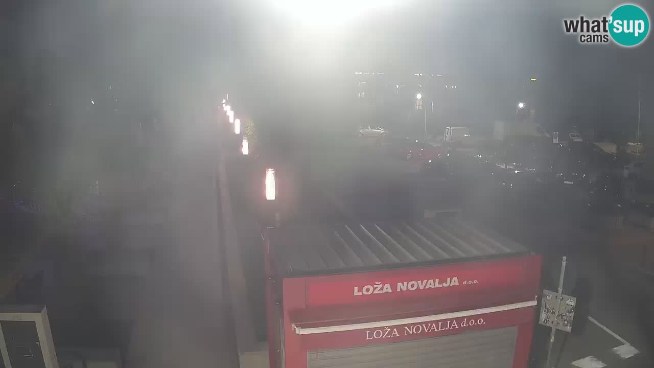Spletna kamera Novalja – Obala Petra Krešimira IV