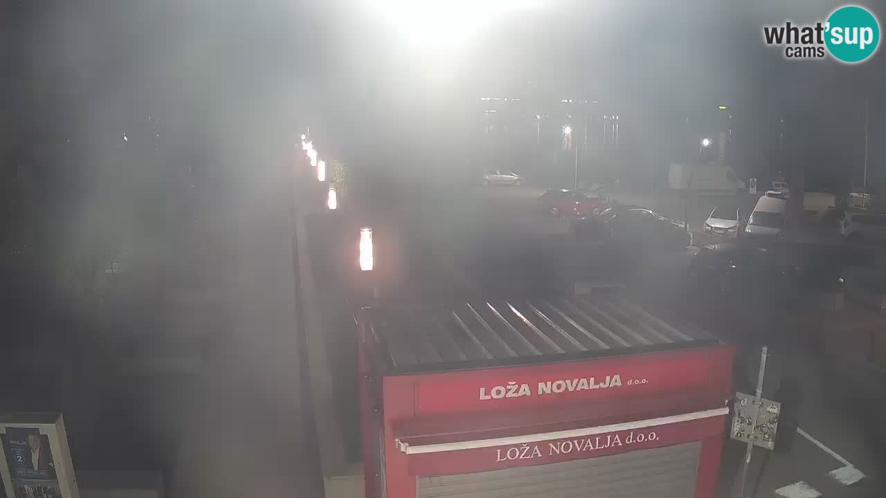 Spletna kamera Novalja – Obala Petra Krešimira IV