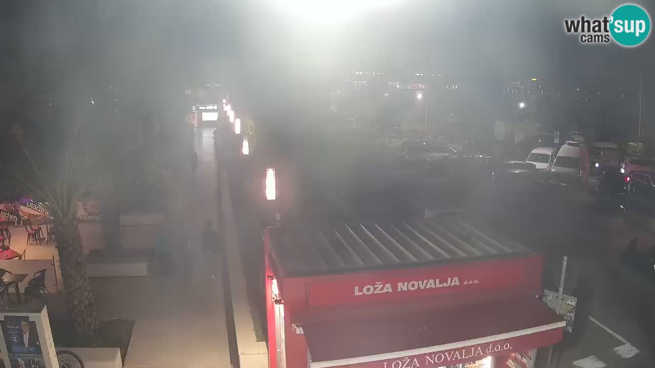 Spletna kamera Novalja – Obala Petra Krešimira IV