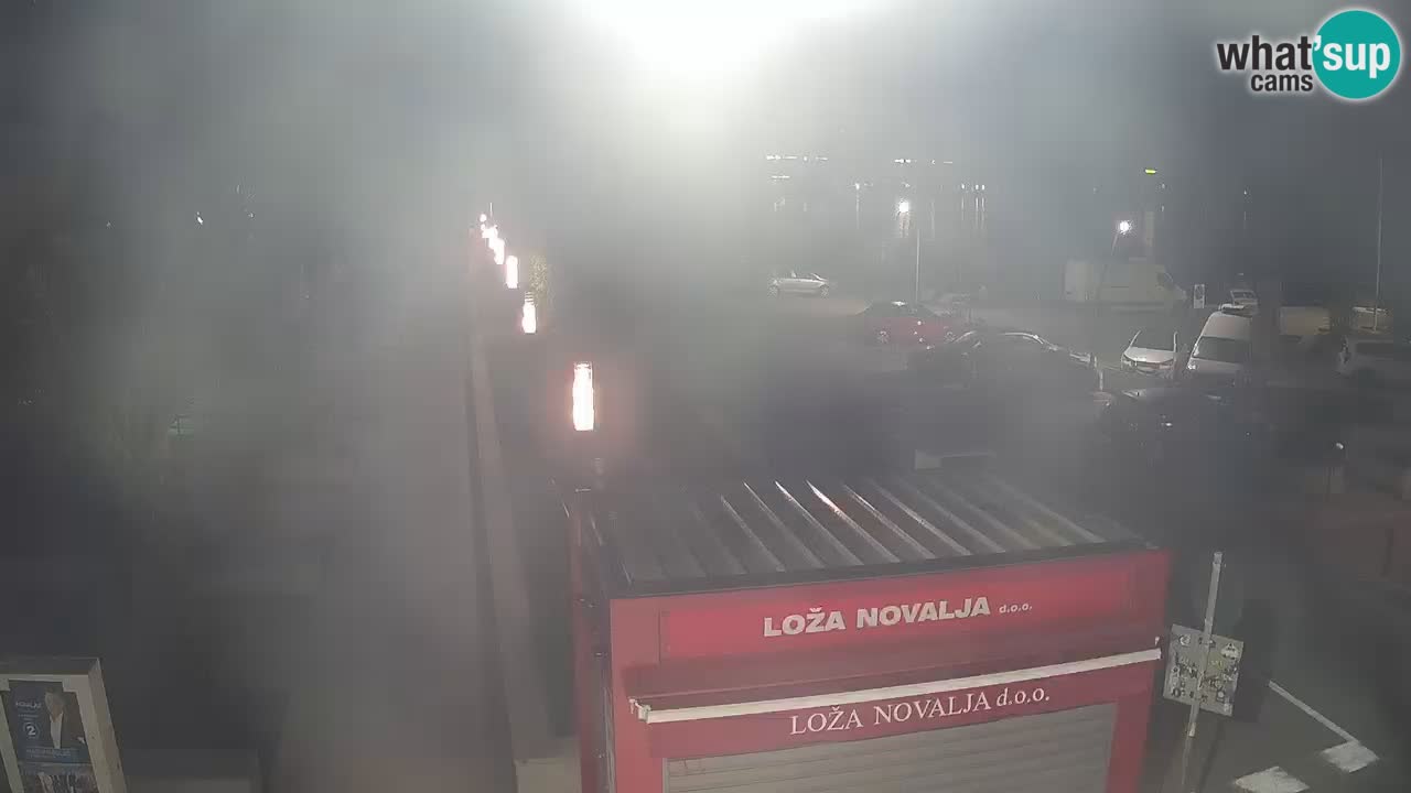 Spletna kamera Novalja – Obala Petra Krešimira IV