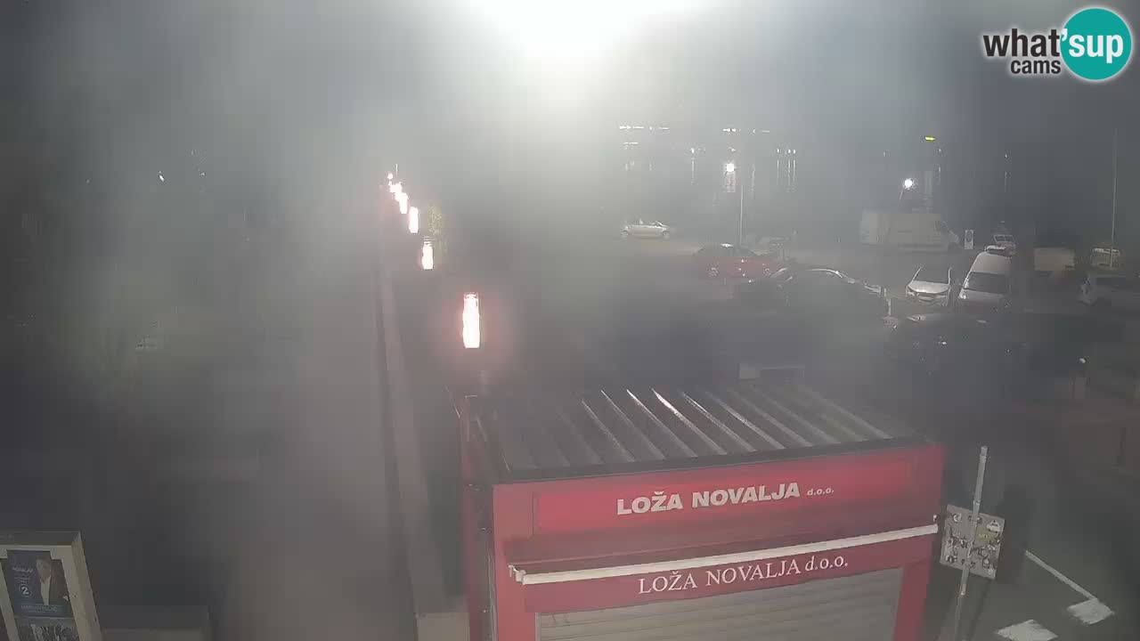 Camera en diecto Novalja – Obala Petra Krešimira IV