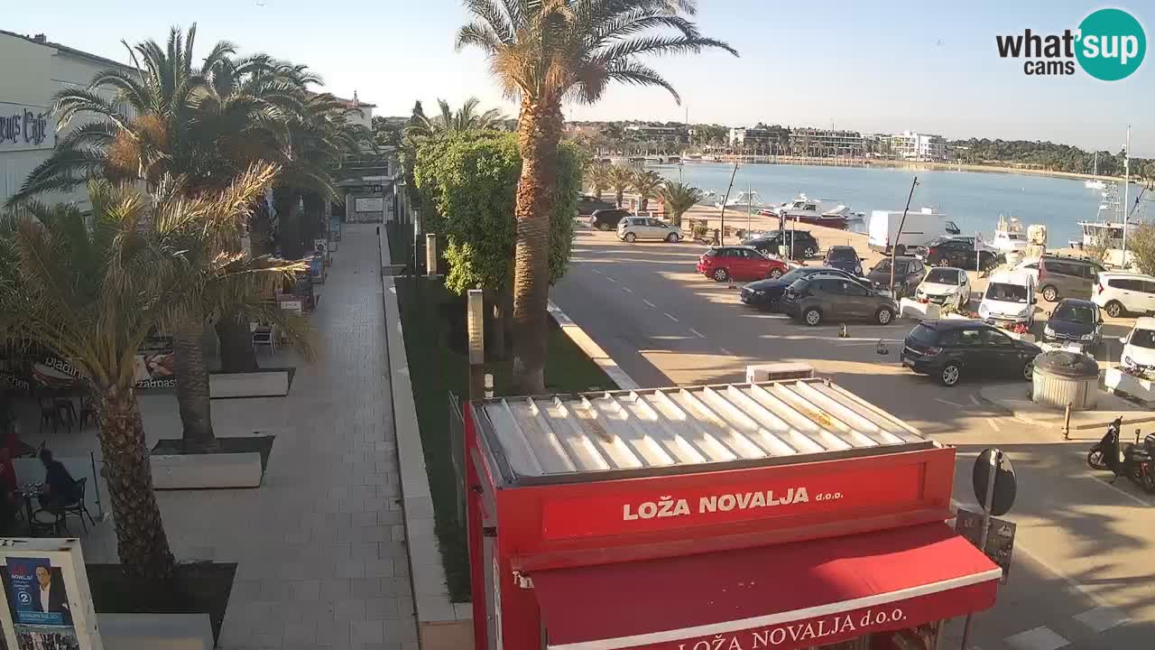 Spletna kamera Novalja – Obala Petra Krešimira IV