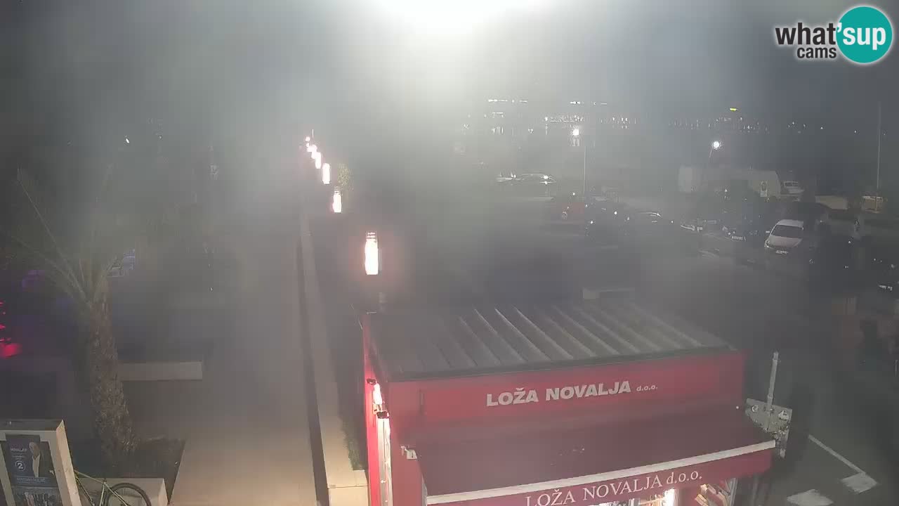 Spletna kamera Novalja – Obala Petra Krešimira IV
