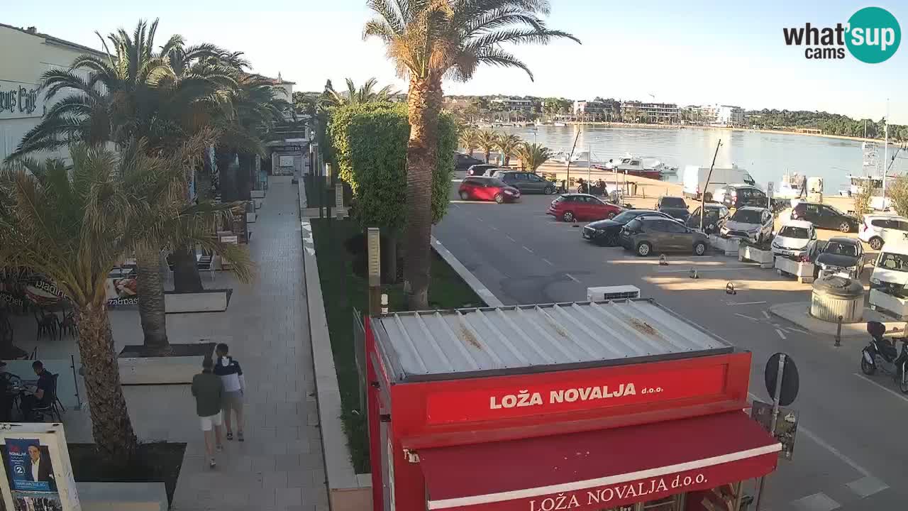 Spletna kamera Novalja – Obala Petra Krešimira IV