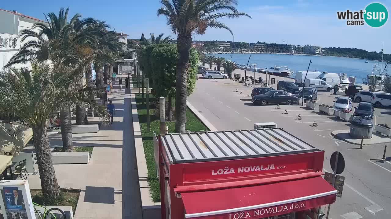 Spletna kamera Novalja – Obala Petra Krešimira IV