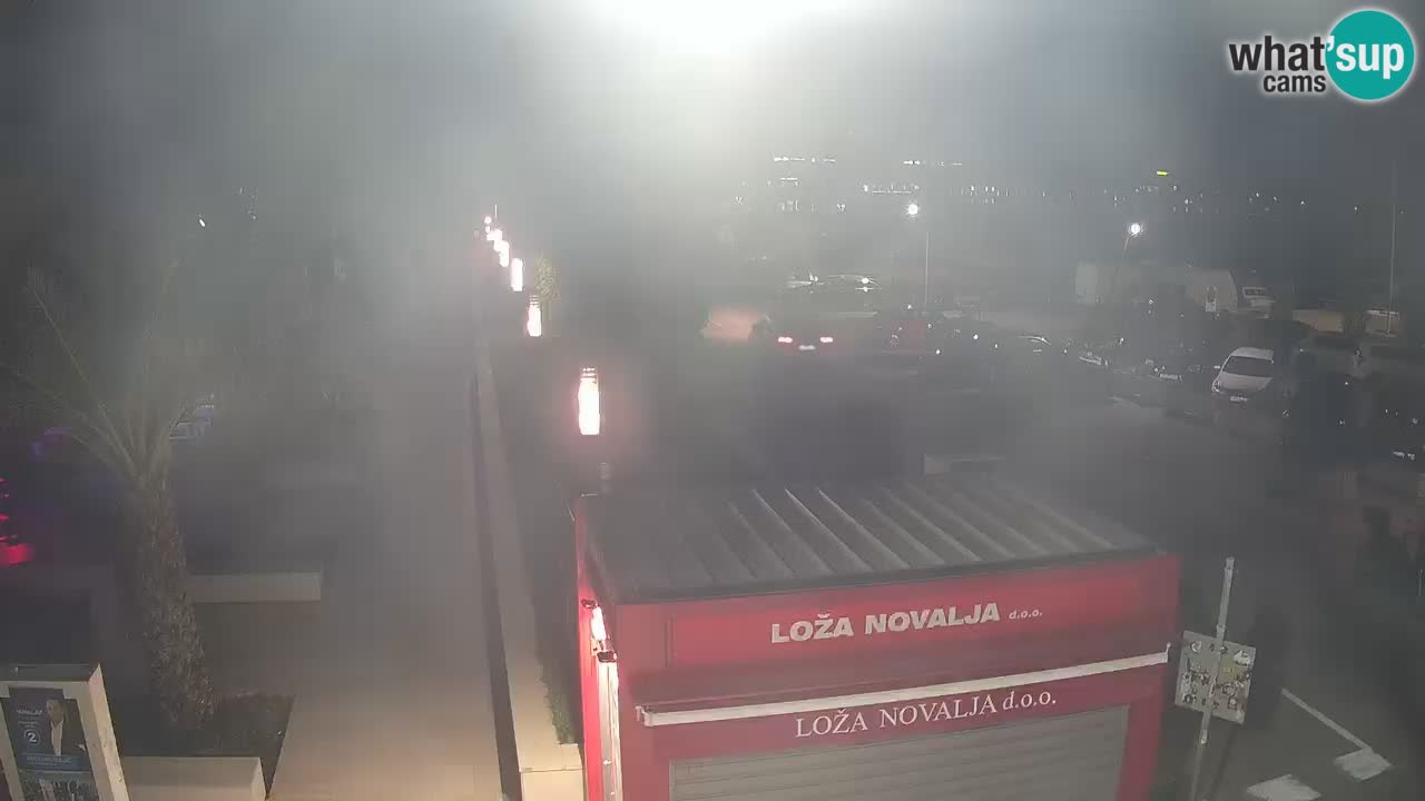 Spletna kamera Novalja – Obala Petra Krešimira IV