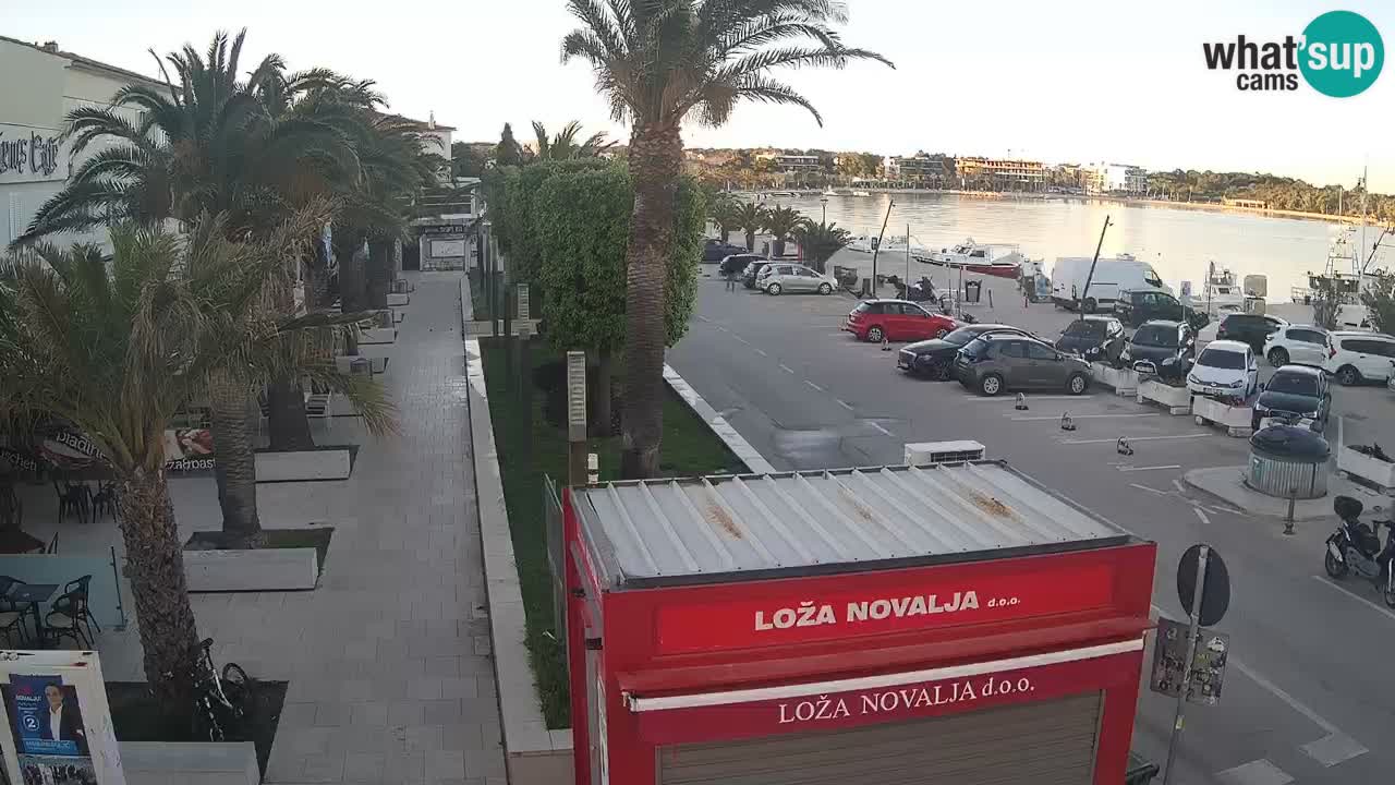 Spletna kamera Novalja – Obala Petra Krešimira IV