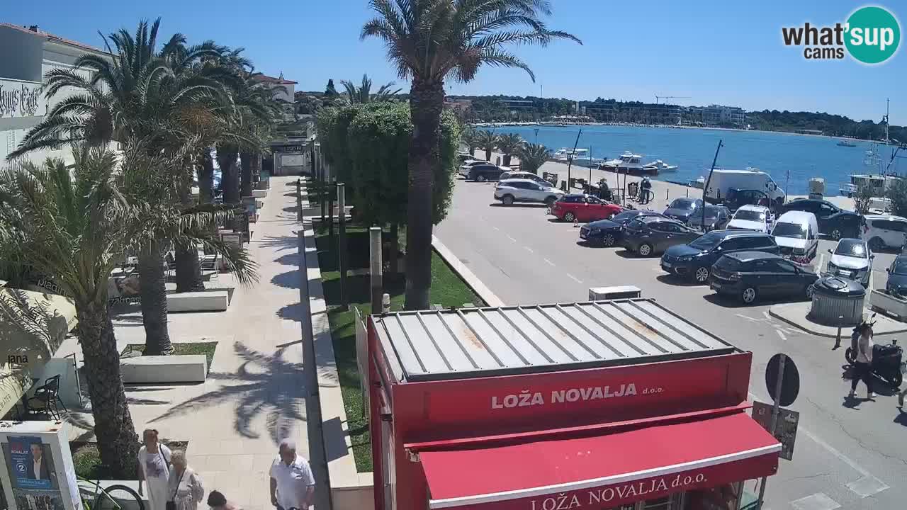 Web kamera Novalja – Obala Petra Krešimira IV