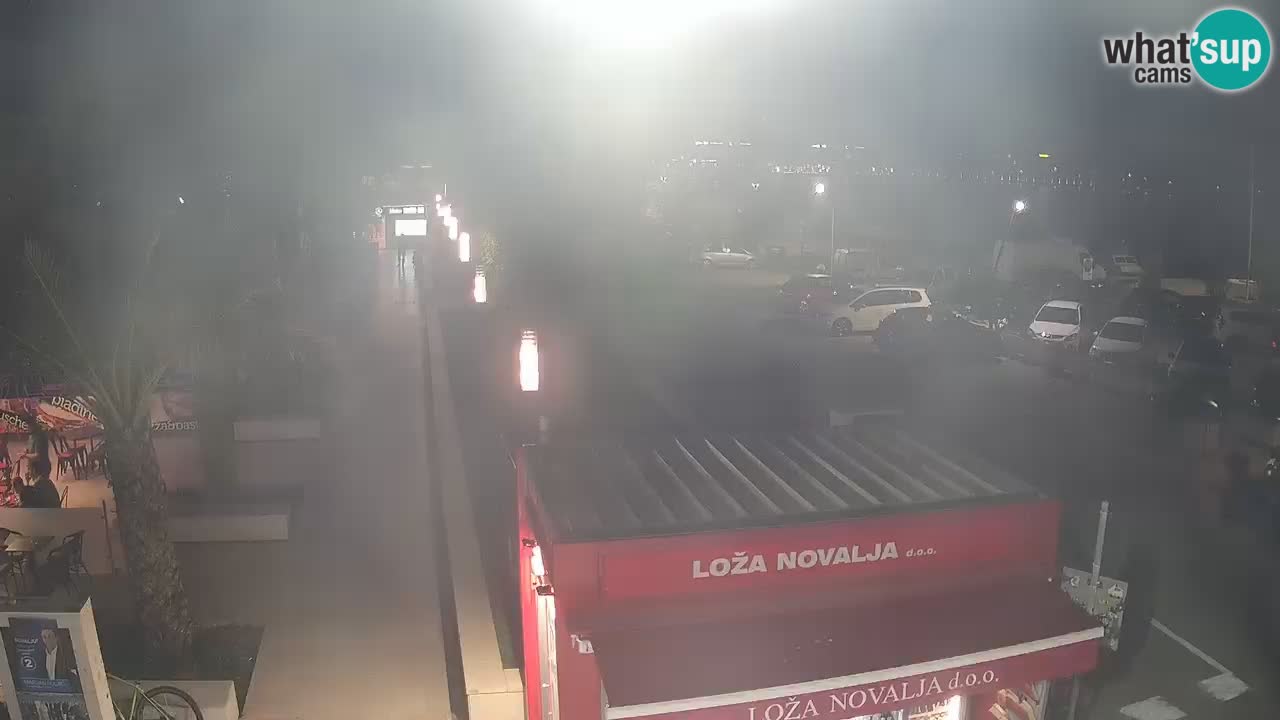 Live cam Novalja – Obala Petra Krešimira IV