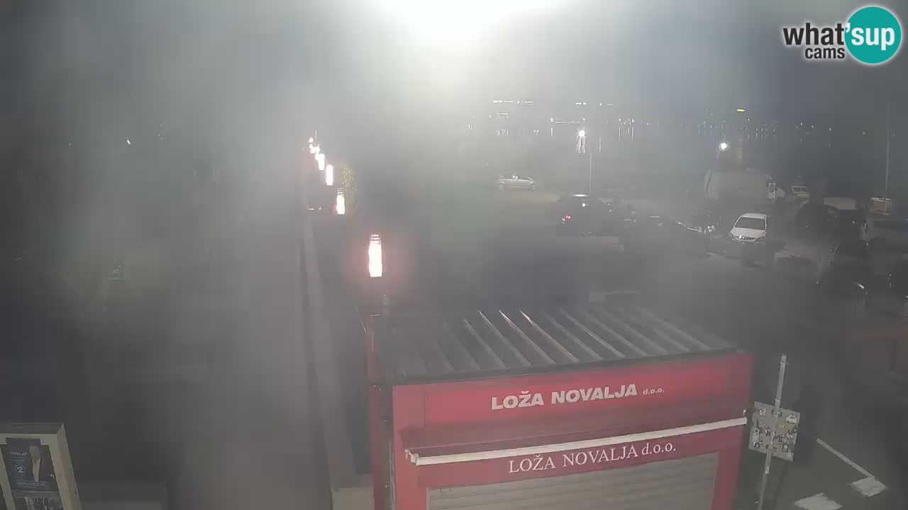 Web kamera Novalja – Obala Petra Krešimira IV