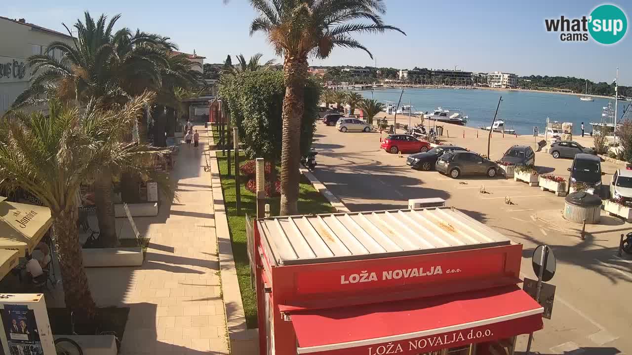 Spletna kamera Novalja – Obala Petra Krešimira IV