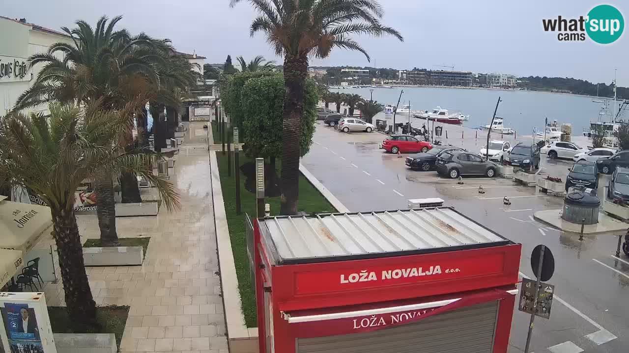 Spletna kamera Novalja – Obala Petra Krešimira IV