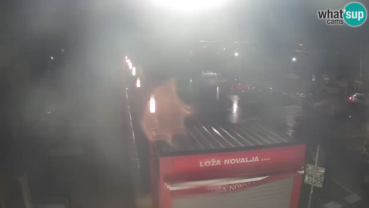 Spletna kamera Novalja – Obala Petra Krešimira IV