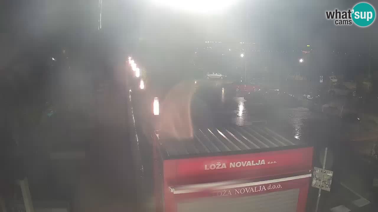 Spletna kamera Novalja – Obala Petra Krešimira IV