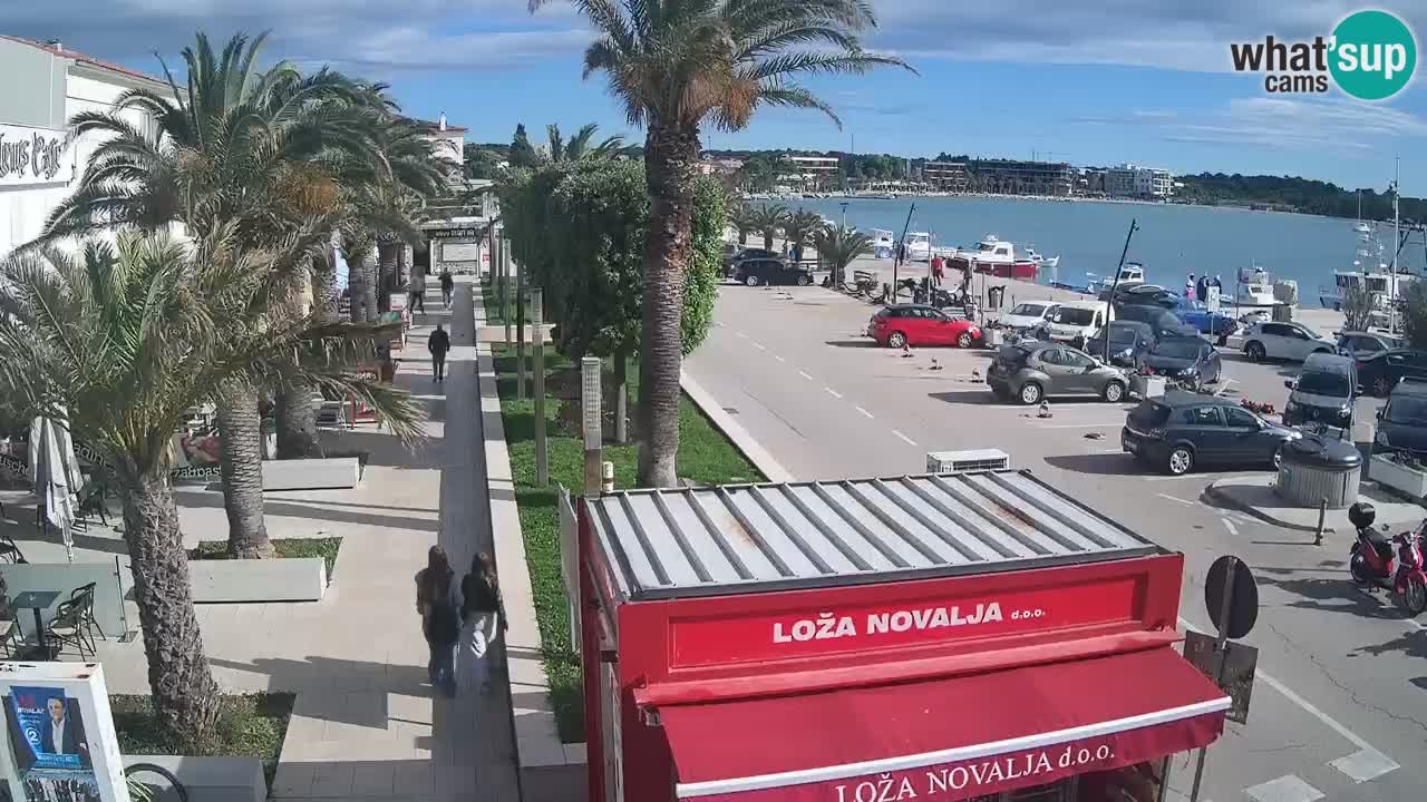 Spletna kamera Novalja – Obala Petra Krešimira IV