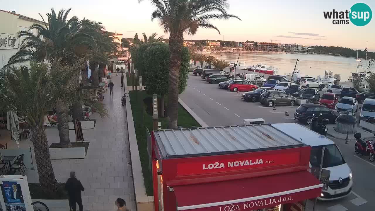 Spletna kamera Novalja – Obala Petra Krešimira IV