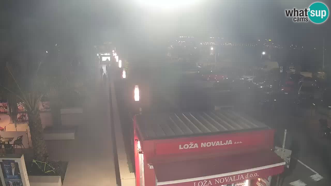 Spletna kamera Novalja – Obala Petra Krešimira IV