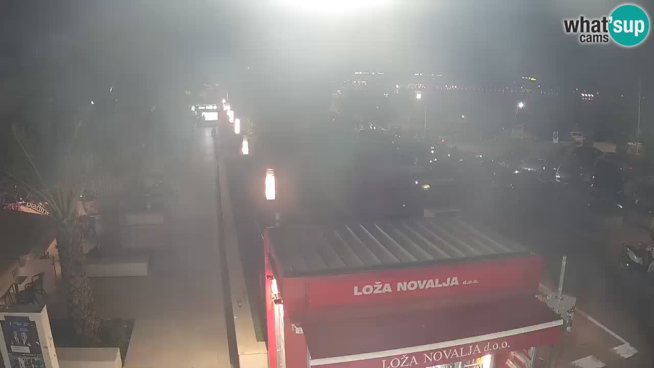 Web kamera Novalja – Obala Petra Krešimira IV