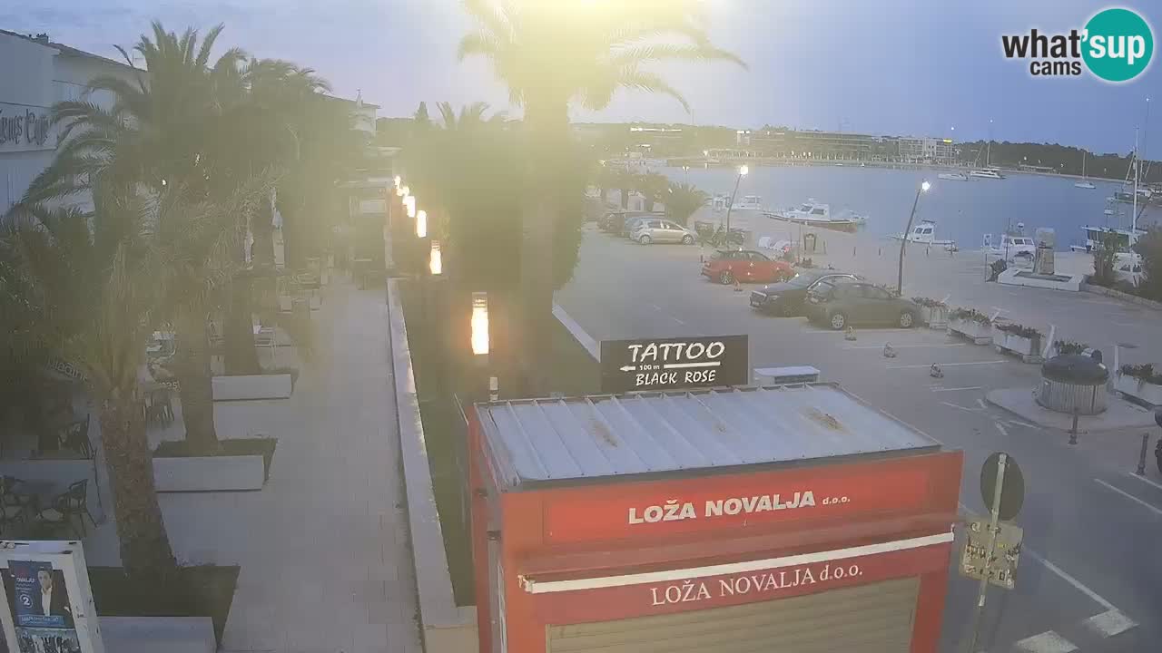 Camera en diecto Novalja – Obala Petra Krešimira IV