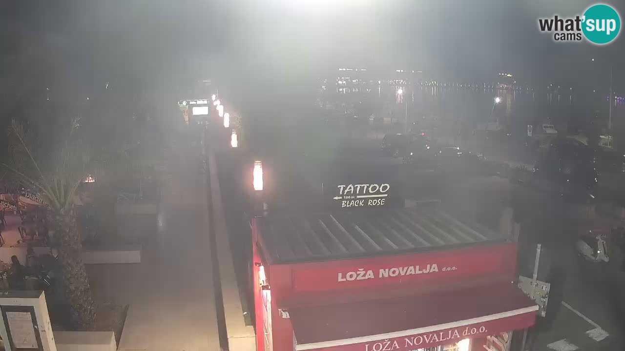 Live cam Novalja – Obala Petra Krešimira IV