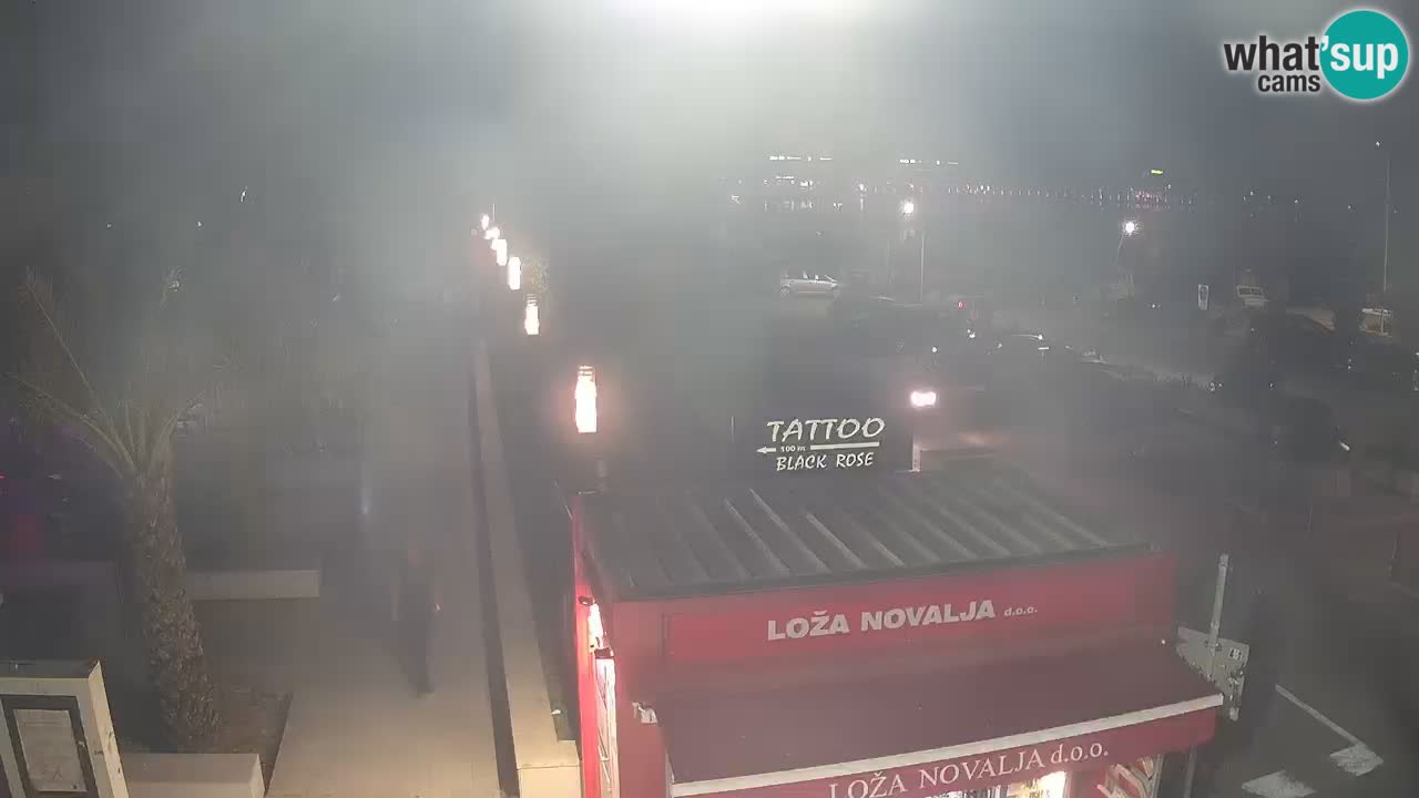 Live cam Novalja – Obala Petra Krešimira IV