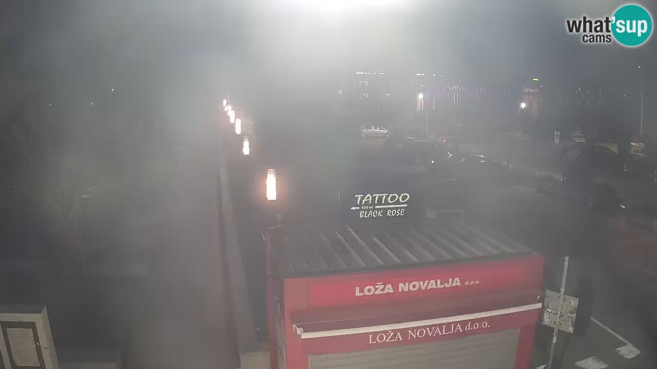 Spletna kamera Novalja – Obala Petra Krešimira IV