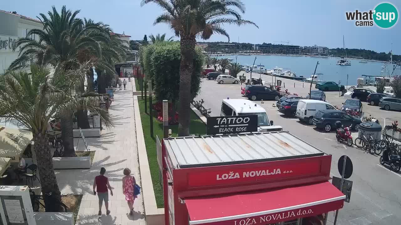 Spletna kamera Novalja – Obala Petra Krešimira IV