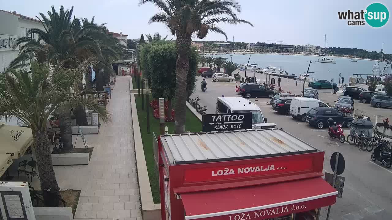 Spletna kamera Novalja – Obala Petra Krešimira IV