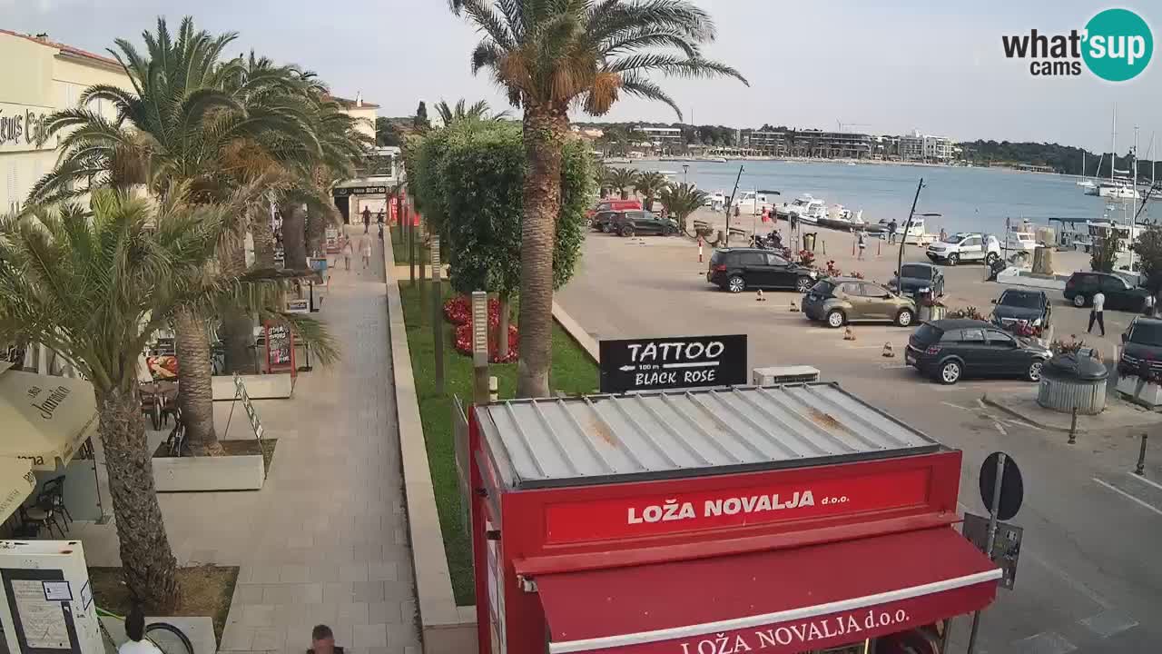 Spletna kamera Novalja – Obala Petra Krešimira IV