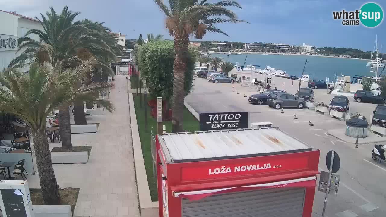 Webcam live Novalja – Obala Petra Krešimira IV
