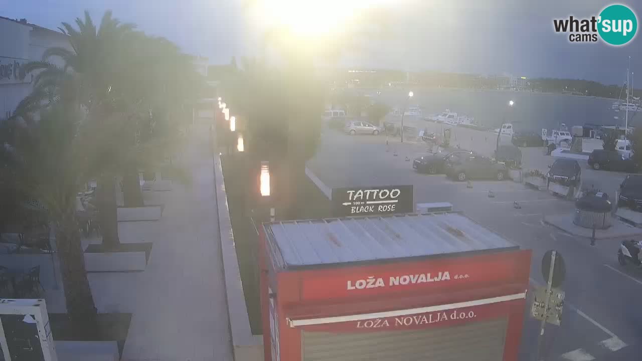 Live cam Novalja – Obala Petra Krešimira IV