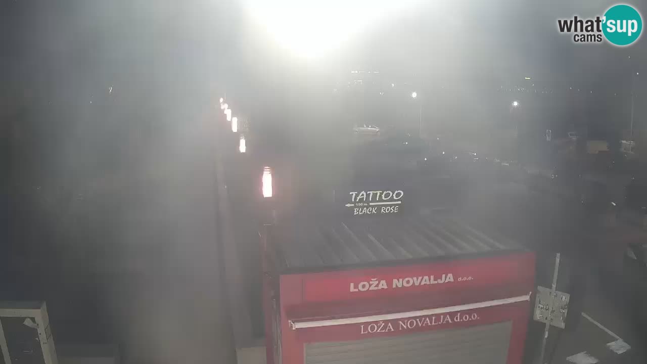 Camera en diecto Novalja – Obala Petra Krešimira IV