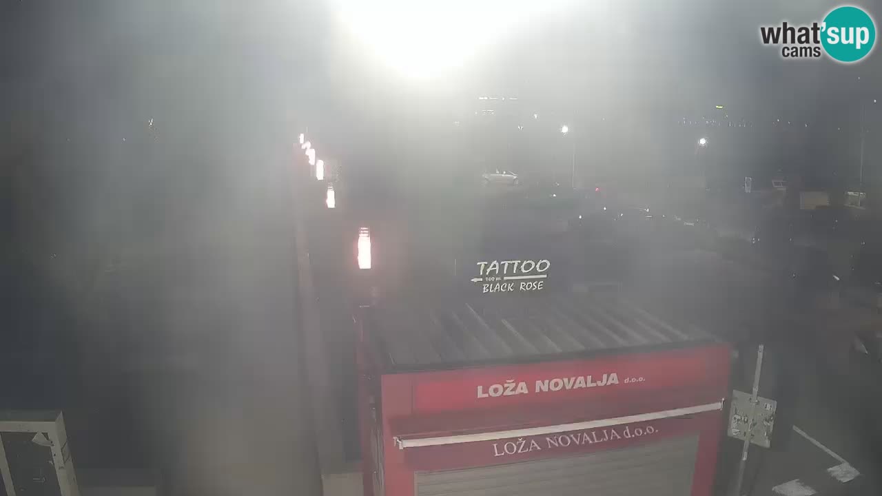 Camera en diecto Novalja – Obala Petra Krešimira IV