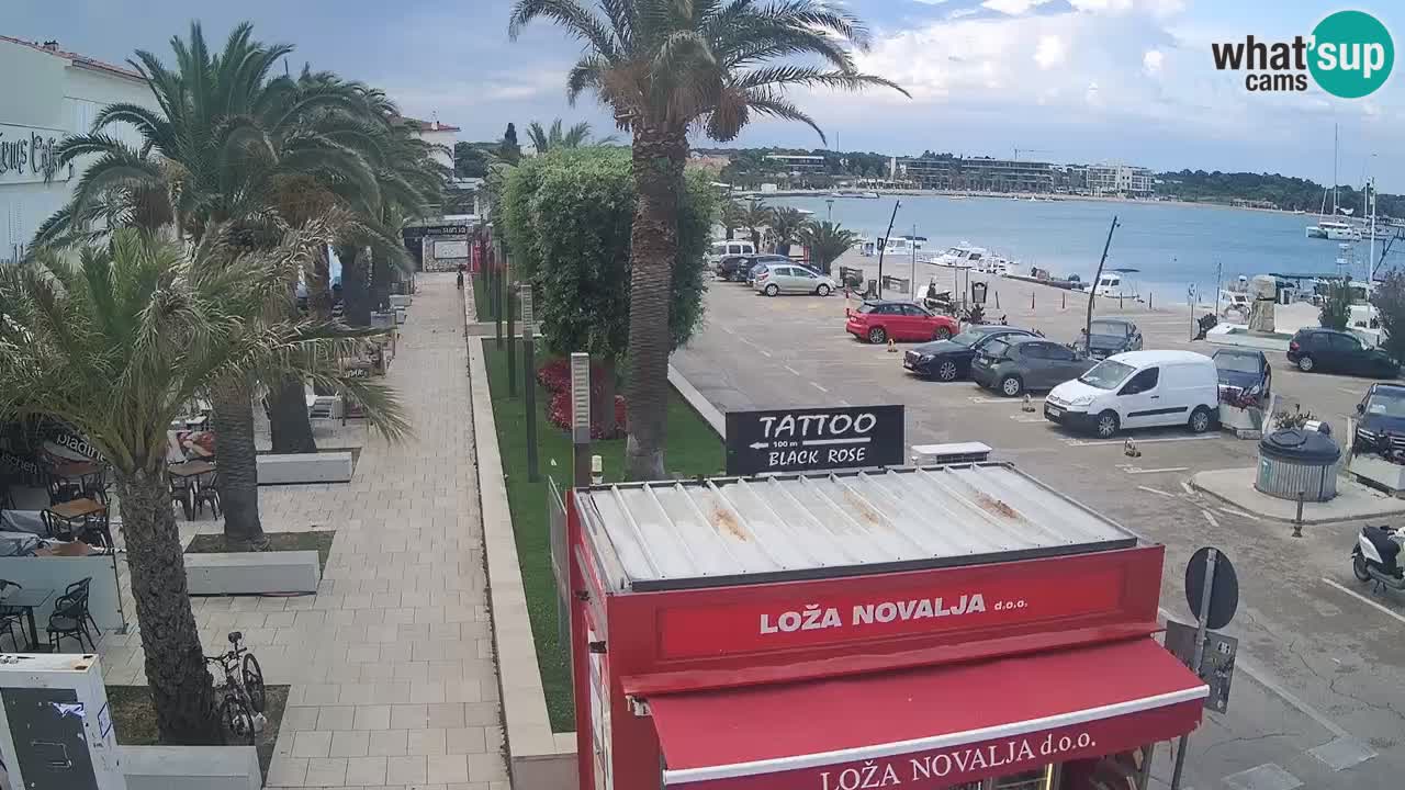 Spletna kamera Novalja – Obala Petra Krešimira IV