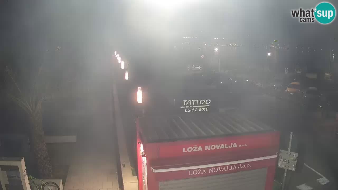 Live cam Novalja – Obala Petra Krešimira IV