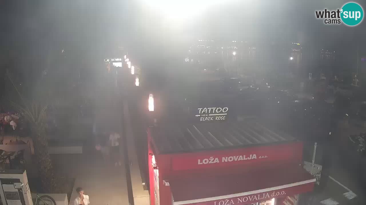 Live cam Novalja – Obala Petra Krešimira IV